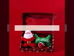 Рождественский подарочный комплект для домашних животных Фризби с узлами Игрушечный мяч собака жевательные аксессуары Праздничное время игры