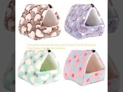 Чинчиллы Хамстер Постельное белье Мягкий фланель Маленький Дом для домашних животных Печатный шаблон Кролик Крыса Хамстер