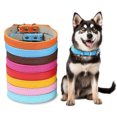 Коричневый Желтый Фиолетовый Розовый Кожаный Кольцо Для Собаки Персонализированный Кожаный Кольцо Для Кошки