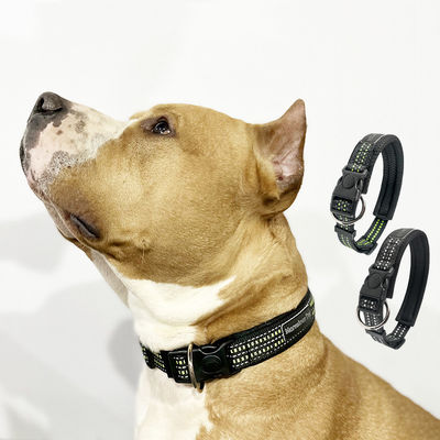 Чёрный мигающий яркий ошейник для собак Custom SML LED Light Up Dog Collar