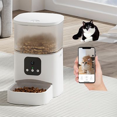 Мобильное приложение дистанционное управление кошачий кормильщик 300 мл Wi-Fi кошачий кормовой диспенсер